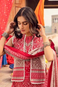 UAE -3PC Chunri Lawn Unstitched Suit CL-22212 A