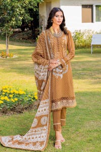 UAE -3PC Embroidered Lawn Unstitched Printed Suit CL-32115