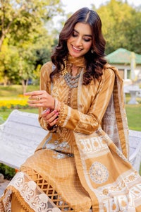 UAE -3PC Embroidered Lawn Unstitched Printed Suit CL-32115