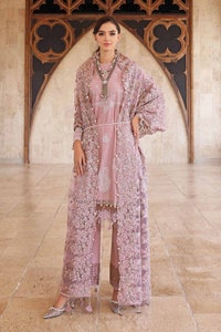 UAE -3PC Embroidered Lawn Unstitched Suit With Embroidered Net Dupatta PM-32009