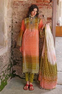 UAE -3PC Chunri Lawn Unstitched Suit CL-22068 B