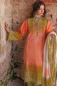 UAE -3PC Chunri Lawn Unstitched Suit CL-22068 B