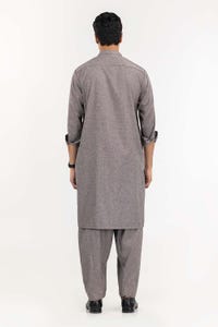 UAE -Fossil Grey Basic Suit SK-P22-136