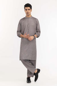 UAE -Fossil Grey Basic Suit SK-P22-136