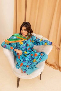UAE -3PC Printed Cambric Unstitched Suit with Lawn Dupatta CBN-32021