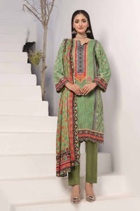 UAE -3 Piece Unstitched Printed Lawn Suit CLP-42135