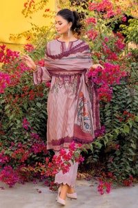 UAE -3PC Lawn Unstitched Digital Printed Suit with Embroidered Trouser CL-32116