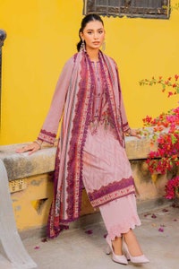 UAE -3PC Lawn Unstitched Digital Printed Suit with Embroidered Trouser CL-32116