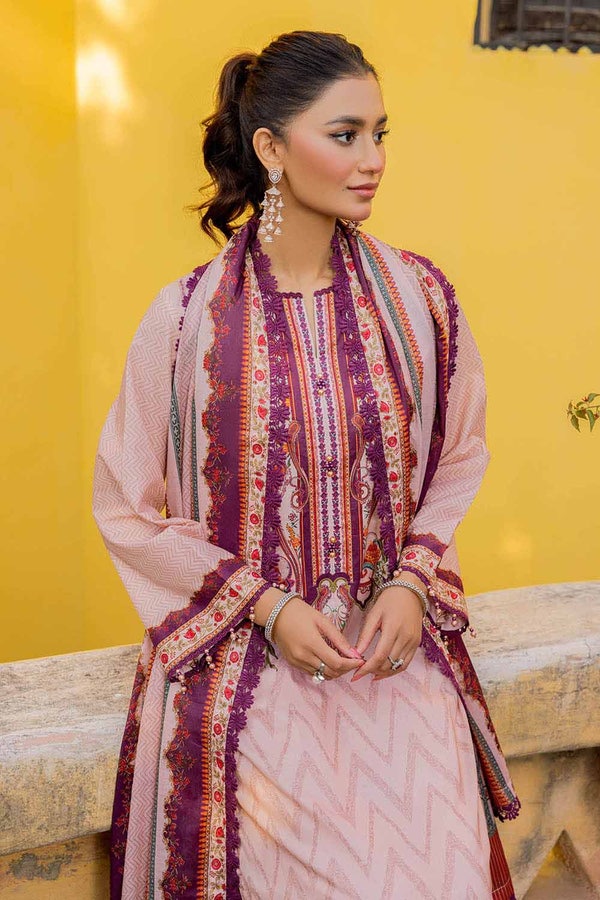 UAE -3PC Lawn Unstitched Digital Printed Suit with Embroidered Trouser CL-32116