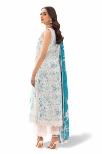 UAE -3PC Unstitched Sichiffli Embroidered Lawn Suit with Printed Lawn Dupatta CL-42112
