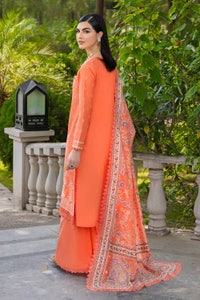 UAE -3PC Embroidered Cambric Unstitched Suit with Printed Burnout Dupatta BN-32004