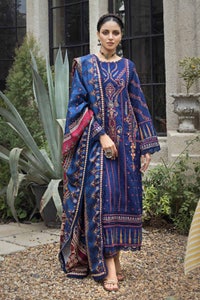 UAE -3PC Embroidered Dobby Jacquard Unstitched Suit with Digital Printed Twill Shawl AP-32009