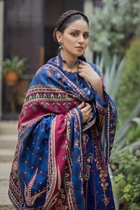 UAE -3PC Embroidered Dobby Jacquard Unstitched Suit with Digital Printed Twill Shawl AP-32009
