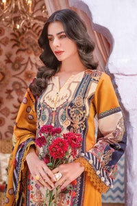 UAE -3PC Lawn Unstitched Digital Printed Suit CL-32174