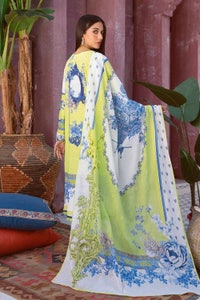 UAE -3PC Dobby Lawn Unstitched Digital Printed Suit With Denting Lawn Dupatta DB-32001 A