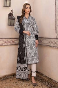 UAE -3PC Unstitched Printed Lawn Suit B-32031