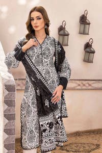 UAE -3PC Unstitched Printed Lawn Suit B-32031