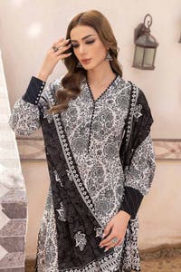 UAE -3PC Unstitched Printed Lawn Suit B-32031