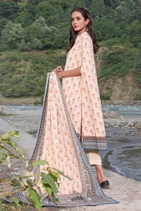 UAE -3PC Printed Karandi Unstitched Suit AY-32008