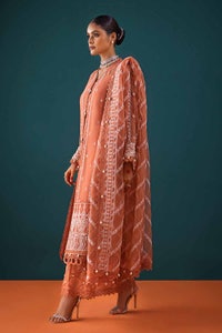 UAE -3PC Embroidered Unstitched Organza Shirt with Embroidered Organza Dupatta PRW-32016