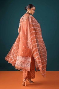 UAE -3PC Embroidered Unstitched Organza Shirt with Embroidered Organza Dupatta PRW-32016