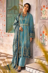 UAE -3PC Glitter Printed Lawn Unstitched Suit CL-32539 B