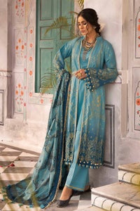 UAE -3PC Glitter Printed Lawn Unstitched Suit CL-32539 B