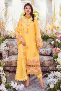 UAE -3PC Embroidered Swiss Voile Unstitched Suit With Embroidered Chiffon Dupatta LSV-32007
