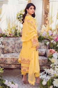 UAE -3PC Embroidered Swiss Voile Unstitched Suit With Embroidered Chiffon Dupatta LSV-32007