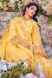 UAE -3PC Embroidered Swiss Voile Unstitched Suit With Embroidered Chiffon Dupatta LSV-32007