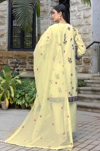 UAE -3PC Sequins Embroidered Lawn Unstitched Digital Printed Suit with Embroidered Net Dupatta CN-32008