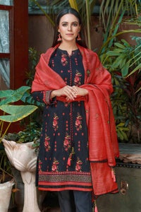 UAE -3PC Sequins Embroidered Lawn Unstitched Digital Printed Suit with Embroidered Net Dupatta CN-32011