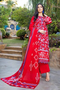 UAE -3PC Lawn Unstitched Printed Suit CL-32267
