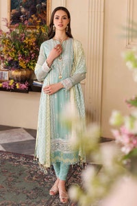 UAE -3PC Embriodered Chiffon Unstitched Suit LE-32004