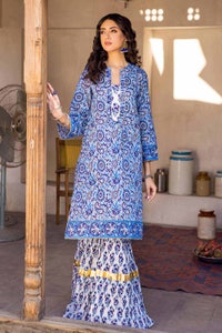 UAE -2PC Lawn Unstitched Printed Shirt Trousers Suit TL-32026 A