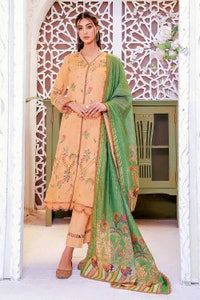 UAE -3PC Embroidered Dobby Unstitched Suit DB-32009