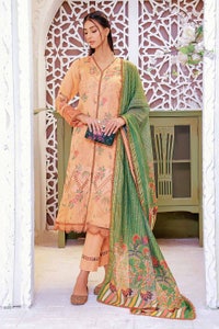 UAE -3PC Embroidered Dobby Unstitched Suit DB-32009
