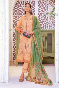 UAE -3PC Embroidered Dobby Unstitched Suit DB-32009