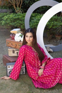 UAE -2PC Lawn Gold Printed Unstitched Suit TL-32039
