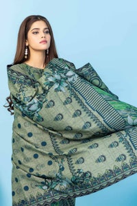 UAE -3PC Dhanak Unstitched Printed Suit WNS-32061