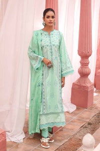 UAE -3PC Embroidered Dobby Lawn Unstitched Suit DB-32007