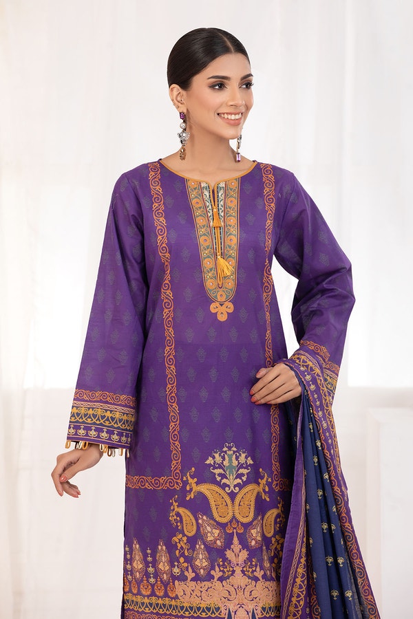 UAE -3PC Khaddar Unstitched Digital Printed Suit WNS-22021 A