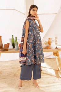 UAE -3PC Printed Cambric Unstitched Suit with Lawn Dupatta CBN-32023