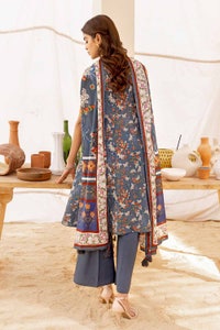 UAE -3PC Printed Cambric Unstitched Suit with Lawn Dupatta CBN-32023