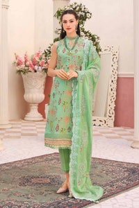 UAE -3PC Lawn Unstitched Digital Printed Suit With Embroidered Denting Lawn Dupatta DN-32051