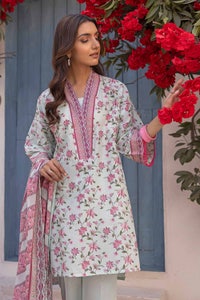 UAE -3PC Printed Lawn Unstitched Suit CL-32363 B