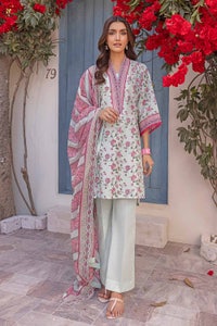 UAE -3PC Printed Lawn Unstitched Suit CL-32363 B