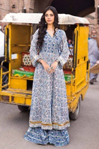 UAE -2PC Lawn Unstitched Printed Shirt Trousers Suit TL-32028 B