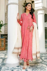 UAE -3PC Jacquard Unstitched Luxury Suit MJ-32034