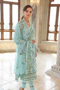 UAE -3PC Sequins Embroidered Lawn Unstitched Suit With Sequins Embroidered Chiffon Dupatta PM-32036